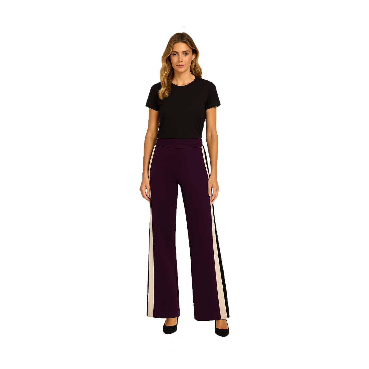 Orly Pull on Trouser with side sparkle