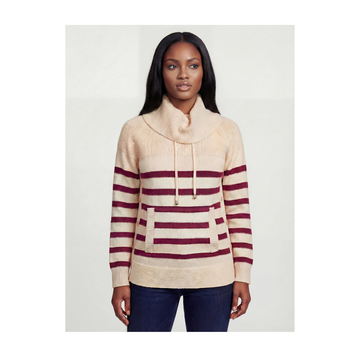 Coco Y Club Stripe Knitted Sweater