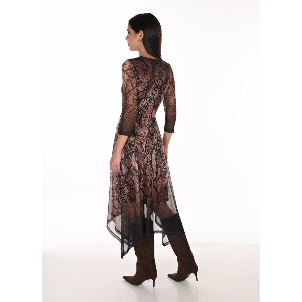 Frank Lyman Snake Mesh Dress