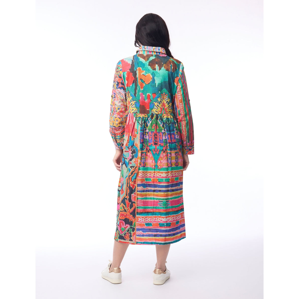 Orientique Digital Dress Button thru