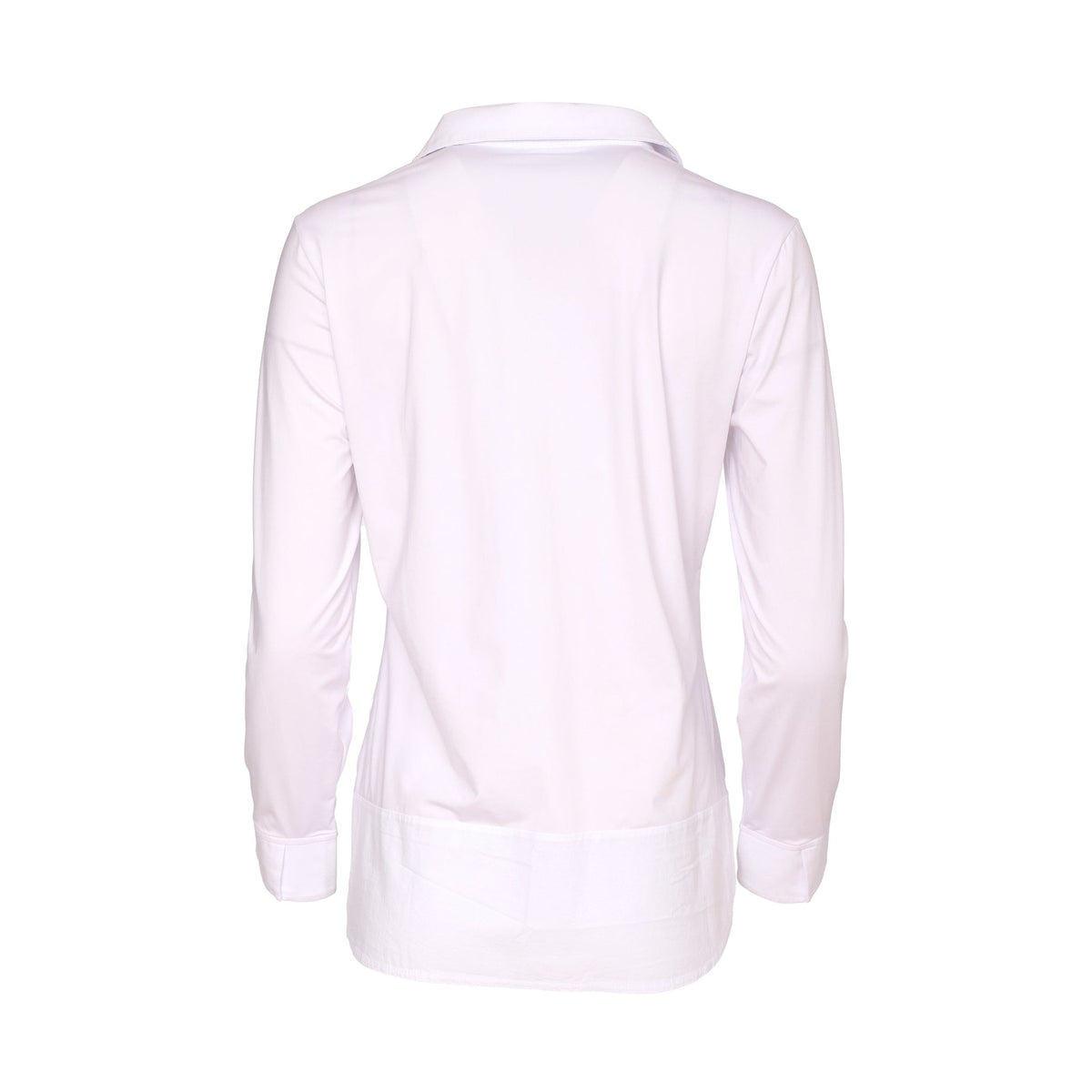 Naya Jersey Top With Cotton Collar Cuff And Hem Panel