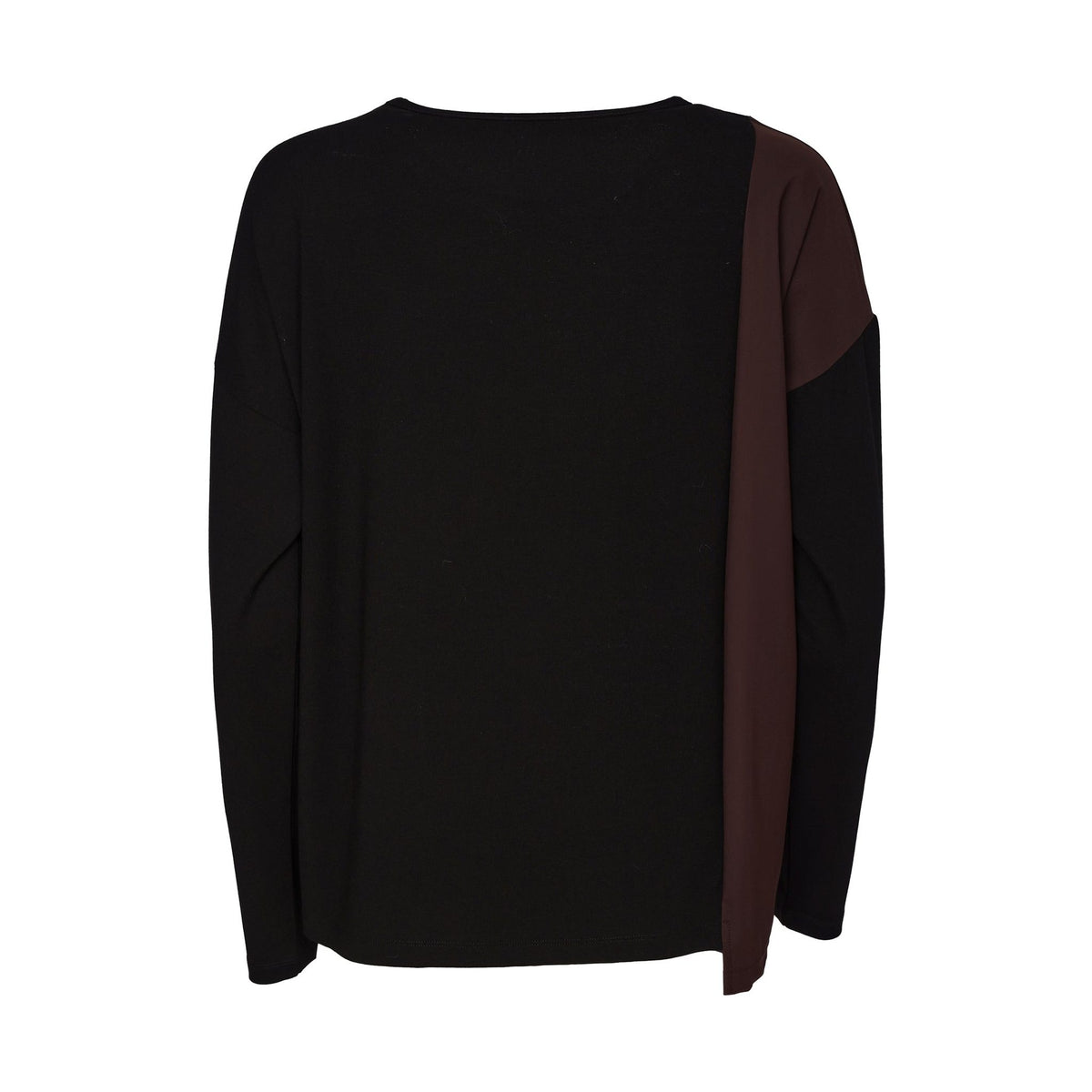 Naya Round Neck Top With Zip Contrast Pocket