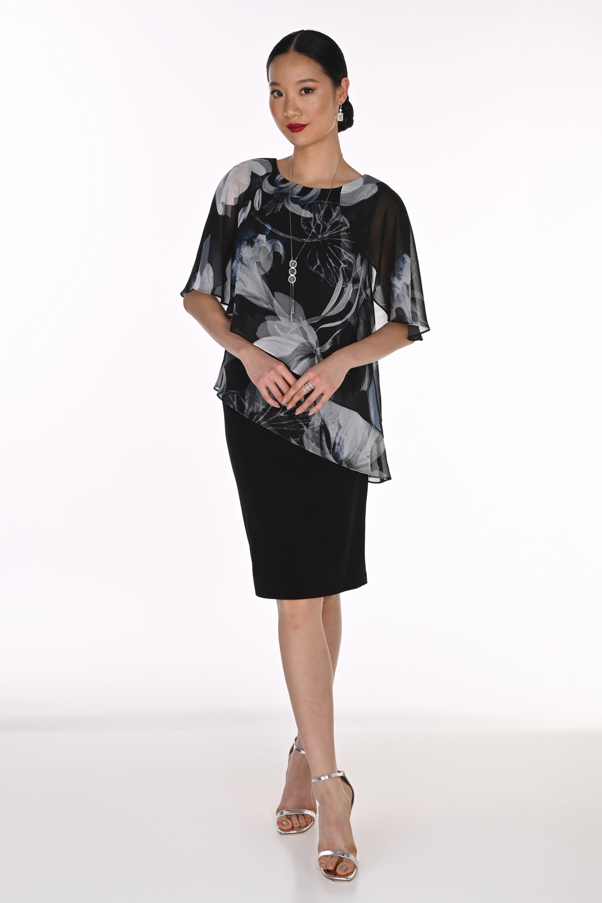 Lyman Sheer Floral Dress