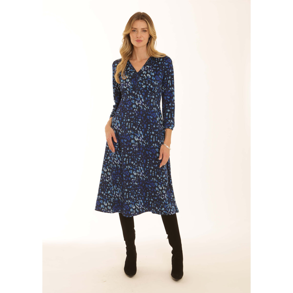 Pomodoro Leopard Midi Dress