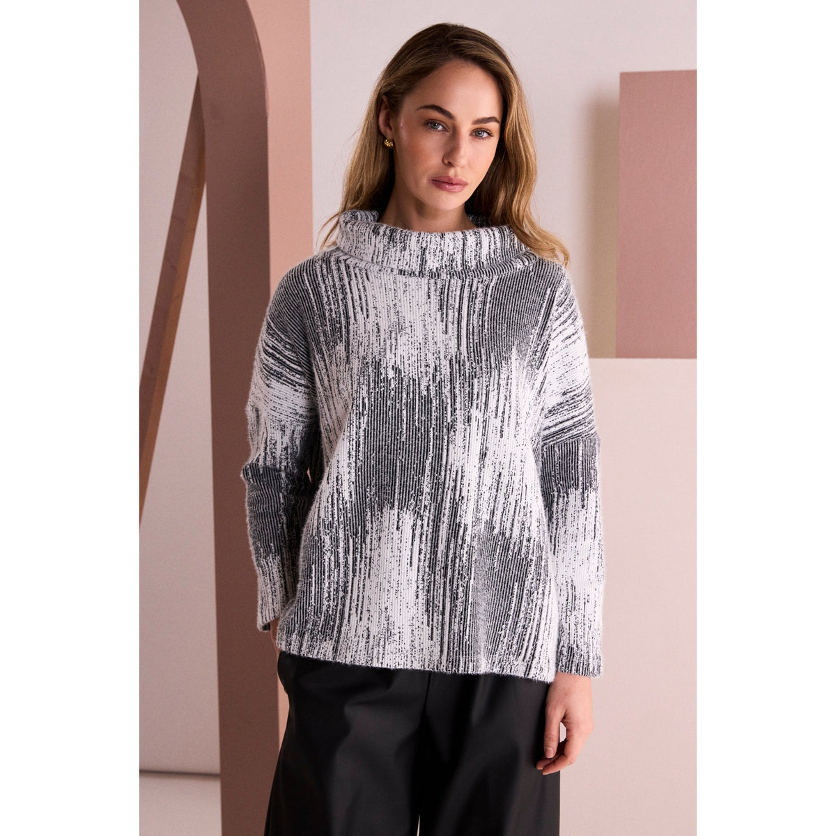 Naya Print Square Shape High Neck Top