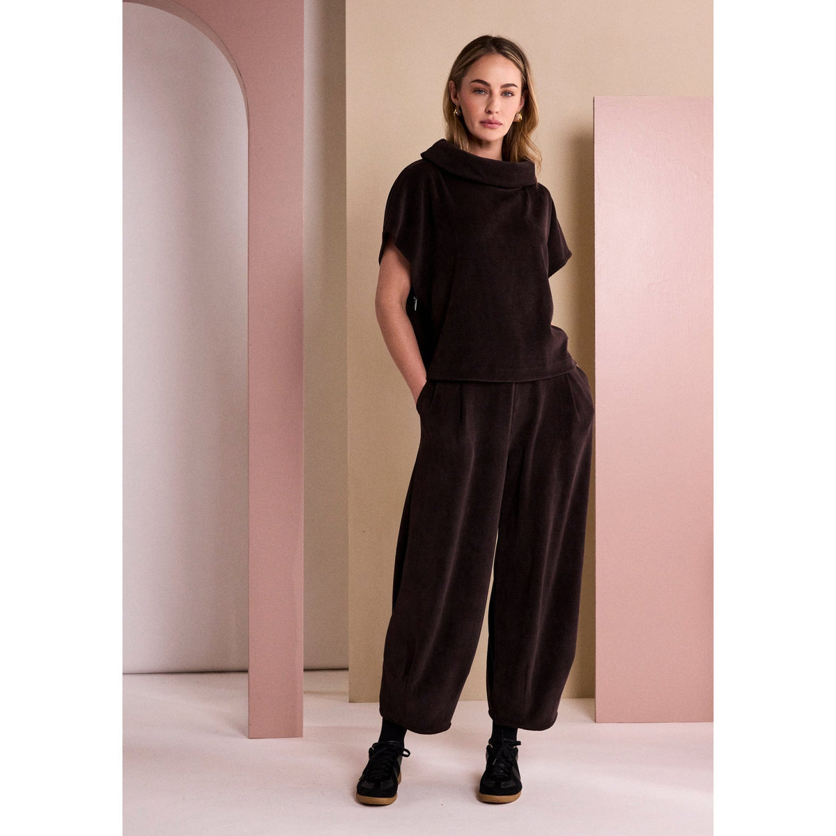 Naya Soft Cord Trouser With Binding Hemline