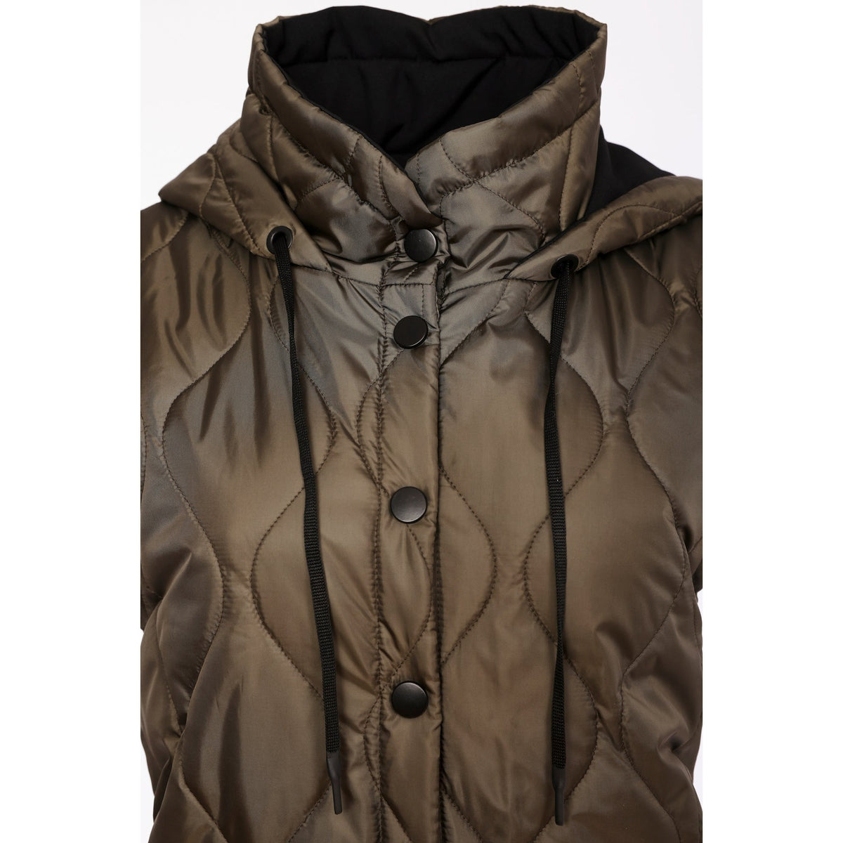 Naya Long Quilted Waistcoat With Zip Pocket