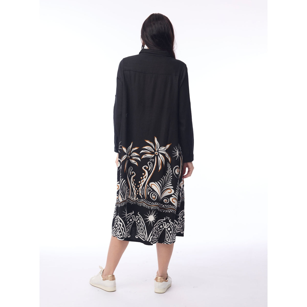 Orientique Indus Dress Midi Collar